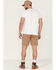 Image #3 - Brixton Men's Choice Stretch Twill Chino Shorts , Beige/khaki, hi-res