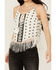 Image #3 - Idyllwind Women's Sunnett Embroidered Fringe Hanky Hem Tank, Ivory, hi-res
