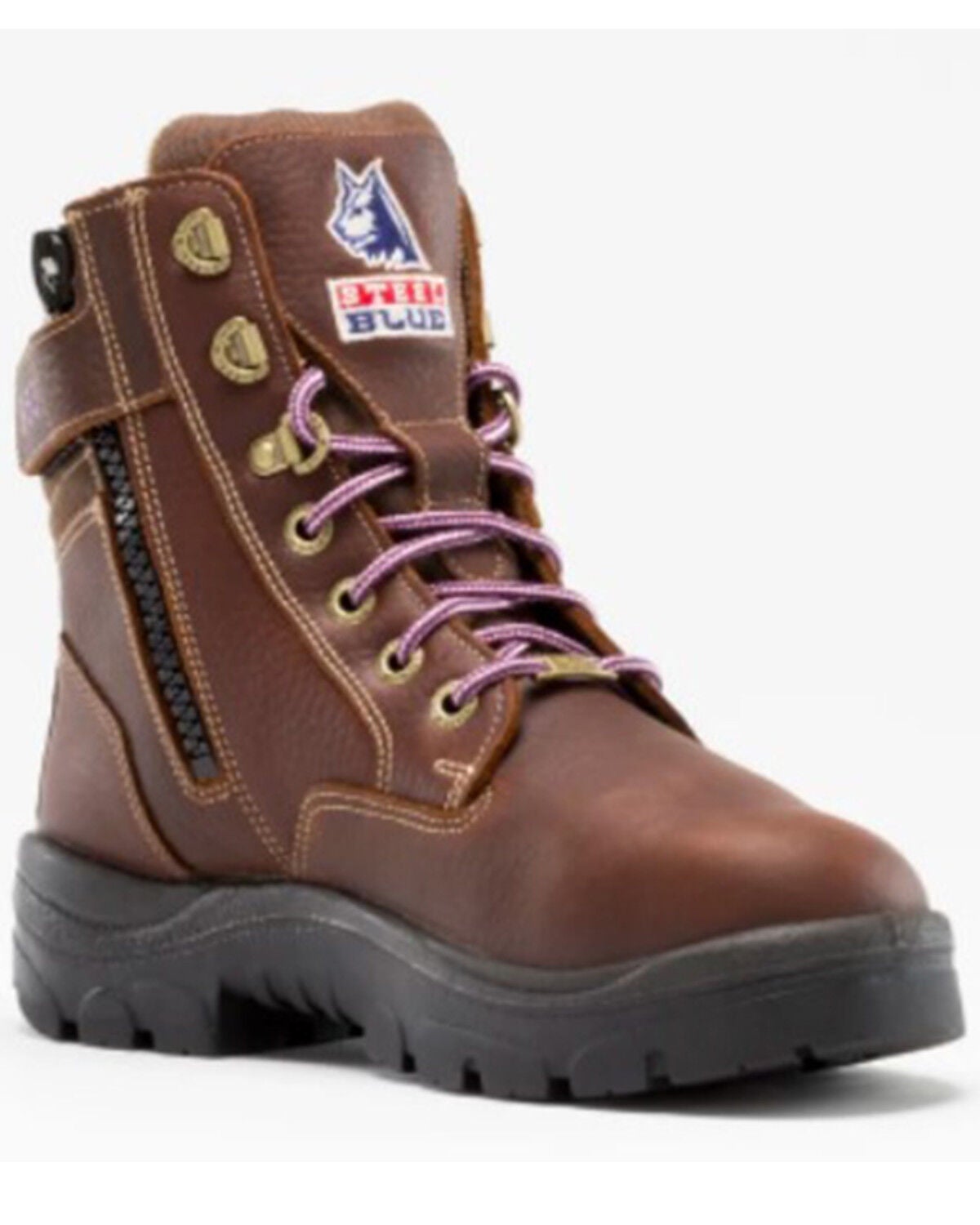 Steel Blue Women's Southern Cross 6" Water Resistant Work Boots - Steel Toe, Brown, hi-res