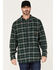 Image #1 - Hawx Men's Plaid Long Sleeve Button-Down Flannel Work Shirt , Green, hi-res