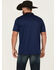Image #4 - RANK 45® Men's Pickup Geo Print Short Sleeve Button-Down Polo Shirt, Blue, hi-res