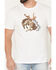 Image #3 - Brixton Men's Rowdy Tailored Short Sleeve Graphic T-Shirt, White, hi-res
