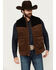 Image #1 - Cody James Men's Waren Corduroy Puffer Vest, Brown, hi-res