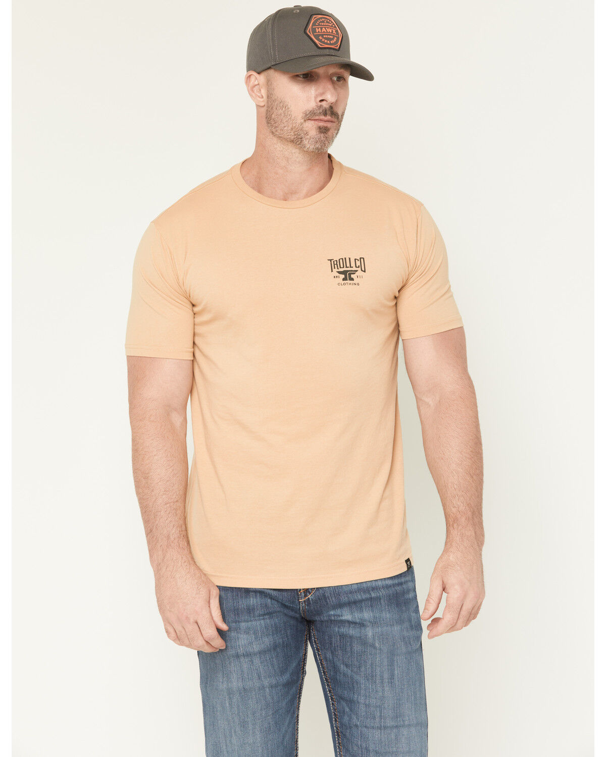 Image #2 - Troll Co Men's Pay Me Short Sleeve Graphic T-Shirt, Tan, hi-res