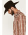 Image #2 - RANK 45&reg; Men's Mesa Trail Southwestern Striped Rodeo Tech 2.0 Long Sleeve Snap Western Shirt, Brown, hi-res