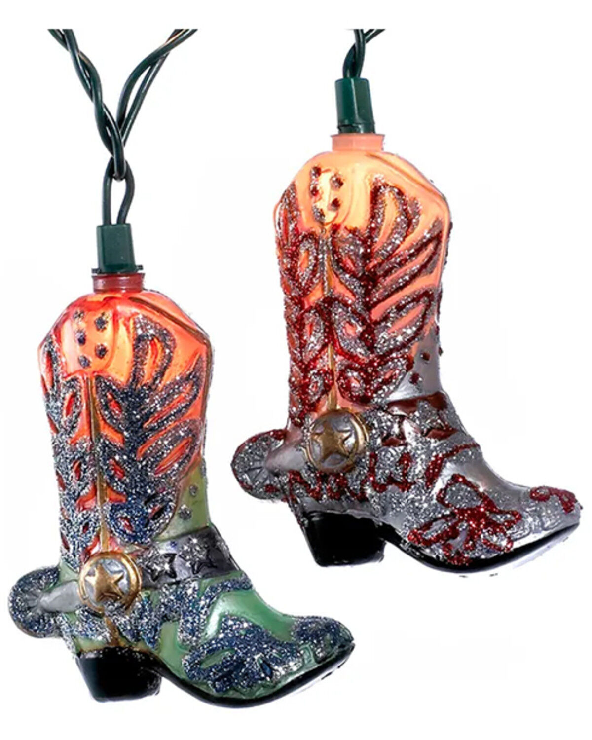 Image #1 - Kurt Adler Cowboy Boot String Light Set; received 6.13km, Multi, hi-res