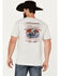 Image #4 - Cowboy Hardware Men's There's Tough Short Sleeve Graphic T-Shirt, Light Grey, hi-res
