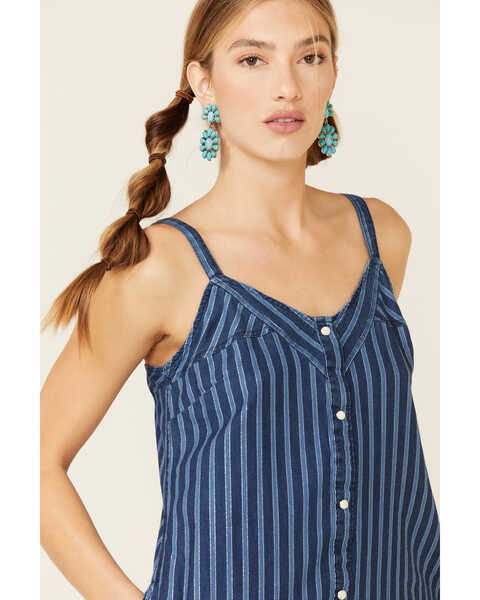 Image #3 - Wrangler Women's Americana Button Front Dress, Blue, hi-res