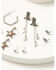 Image #2 - Shyanne Women's Boots, Horses, Cactus, and Stars Earring Set - 5 Piece, Silver, hi-res