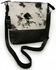 Image #1 - Ranch Junkie Women's Highlands Cowhide Large Crossbody Bag, Black, hi-res
