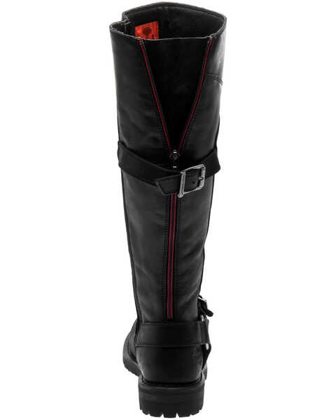 Image #4 - Harley Davidson Women's Lomita Moto Boots - Round Toe, Black, hi-res