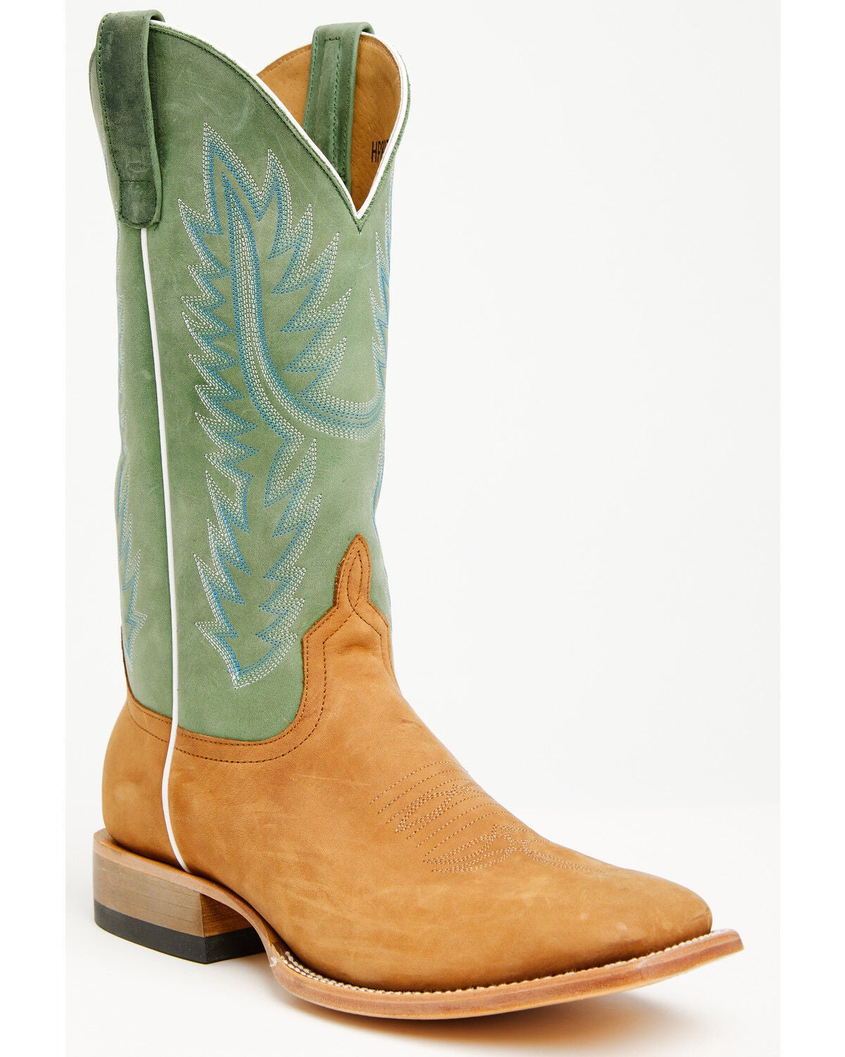 Image #1 - Horse Power Men's Tall Western Boots - Broad Square Toe, Tan, hi-res