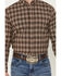 Image #3 - Cody James Men's Whiskey Ranch Plaid Print Long Sleeve Button-Down Stretch Western Shirt, Brown, hi-res