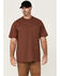 Image #1 - Hawx Men's Forge Short Sleeve Work T-Shirt, Mahogany, hi-res