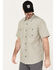 Image #3 - Hawx Men's Oxford Short Sleeve Button-Down Work Shirt, Olive, hi-res