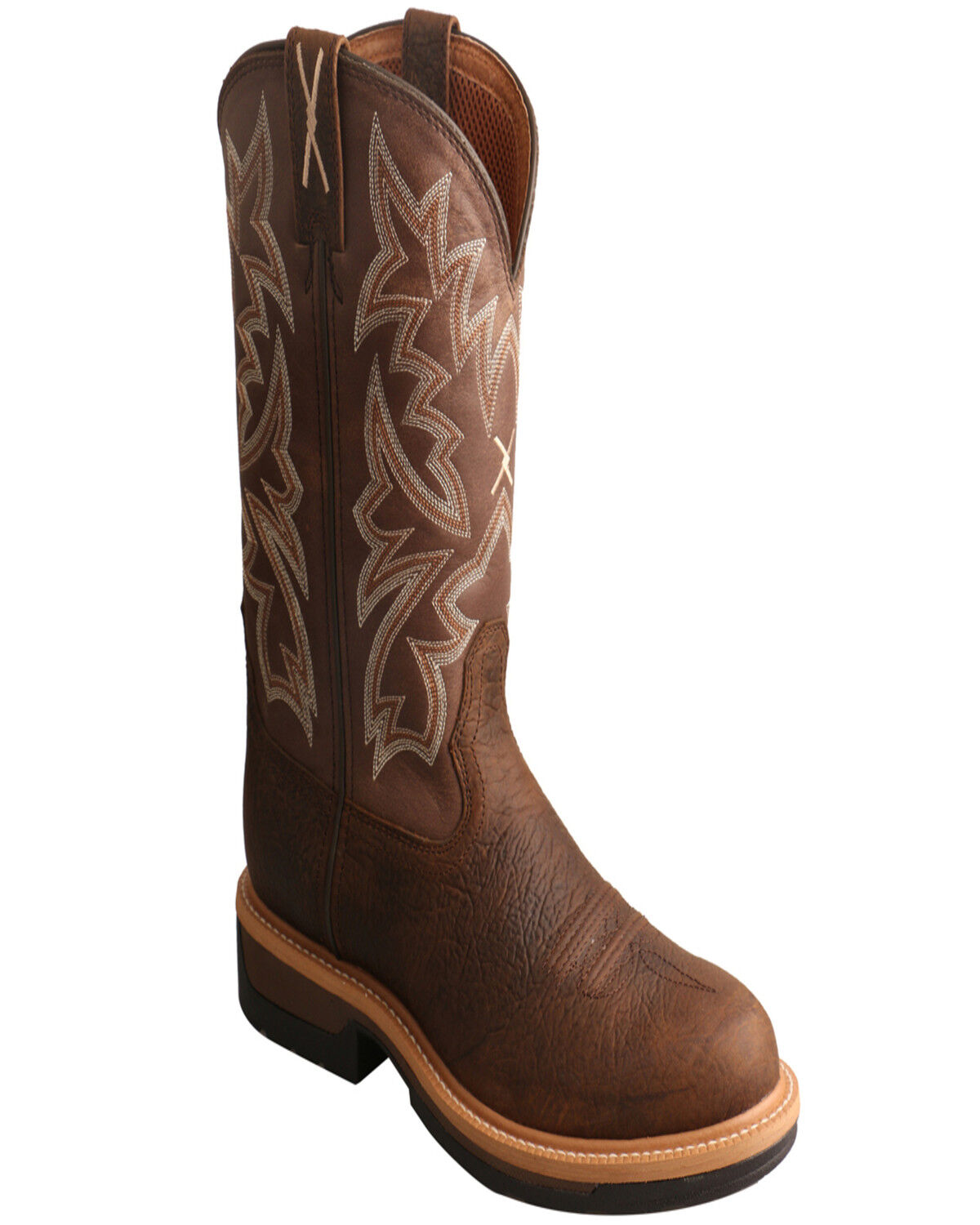 round toe cowboy work boots