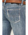 Image #2 - Rock & Roll Denim Men's Pistol Light Wash Regular Straight Jeans, Light Wash, hi-res
