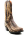 Image #1 - Dan Post Men's Kauring Snake Exotic Western Boots - Square Toe , Brown, hi-res