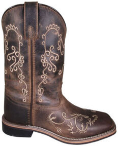 Smoky Mountain Women's Marilyn Western Boots - Square Toe, Brown, hi-res