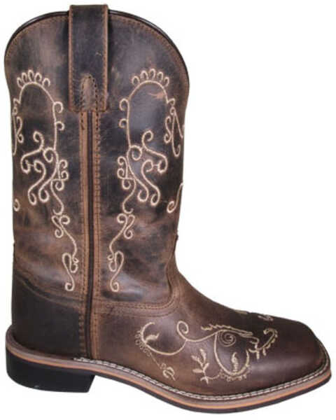 Image #1 - Smoky Mountain Women's Marilyn Western Boots - Broad Square Toe, Brown, hi-res