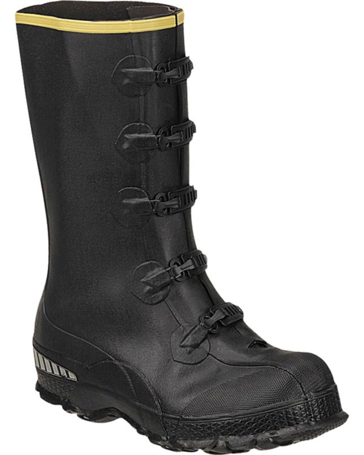 LaCrosse Men's ZXT Buckle Series Overshoe Rubber Boots - Round Toe, Black, hi-res