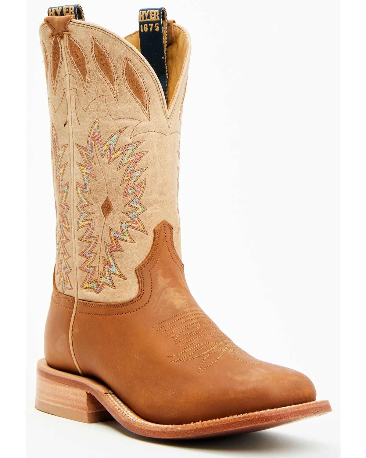 Image #1 - Hyer Women's Mulberry Western Boots - Broad Square Toe, Brown, hi-res