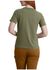 Image #2 - Carhartt Women's Relaxed Fit Lightweight Short Sleeve Pocket Tee, Heather Green, hi-res