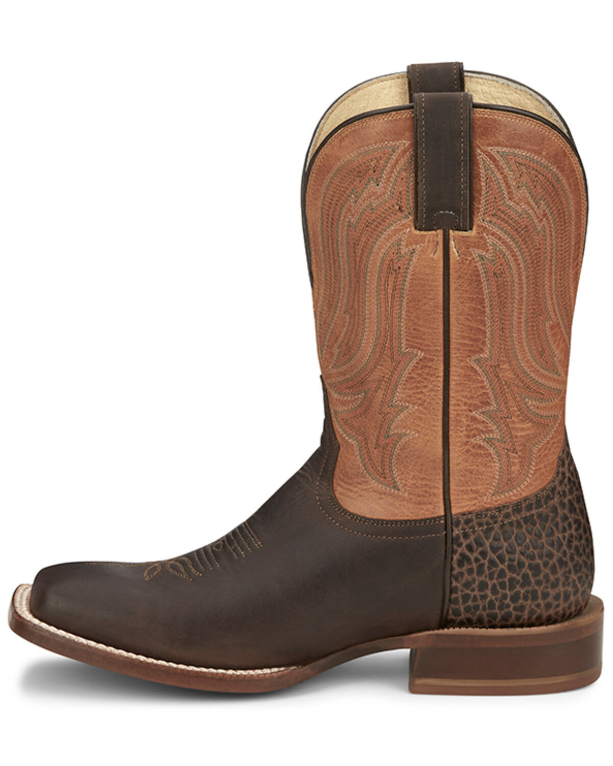 Image #3 - Tony Lama Men's Arena Asher Western Boots - Broad Square Toe, Brown, hi-res