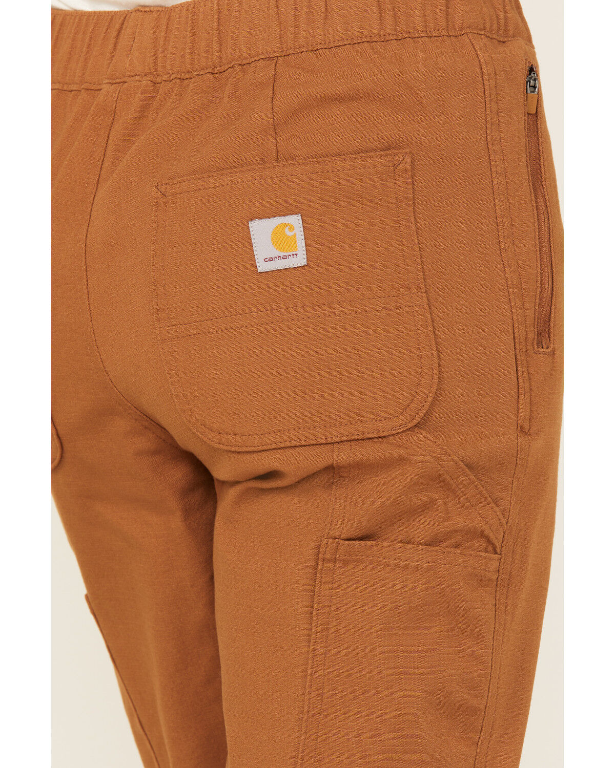 Image #4 - Carhartt Women's Force® Relaxed Fit Ripstop Work Pants, Brown, hi-res