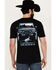 Image #4 - Buckwear Men's Bronco Trail Buster Short Sleeve Graphic T-Shirt , Black, hi-res