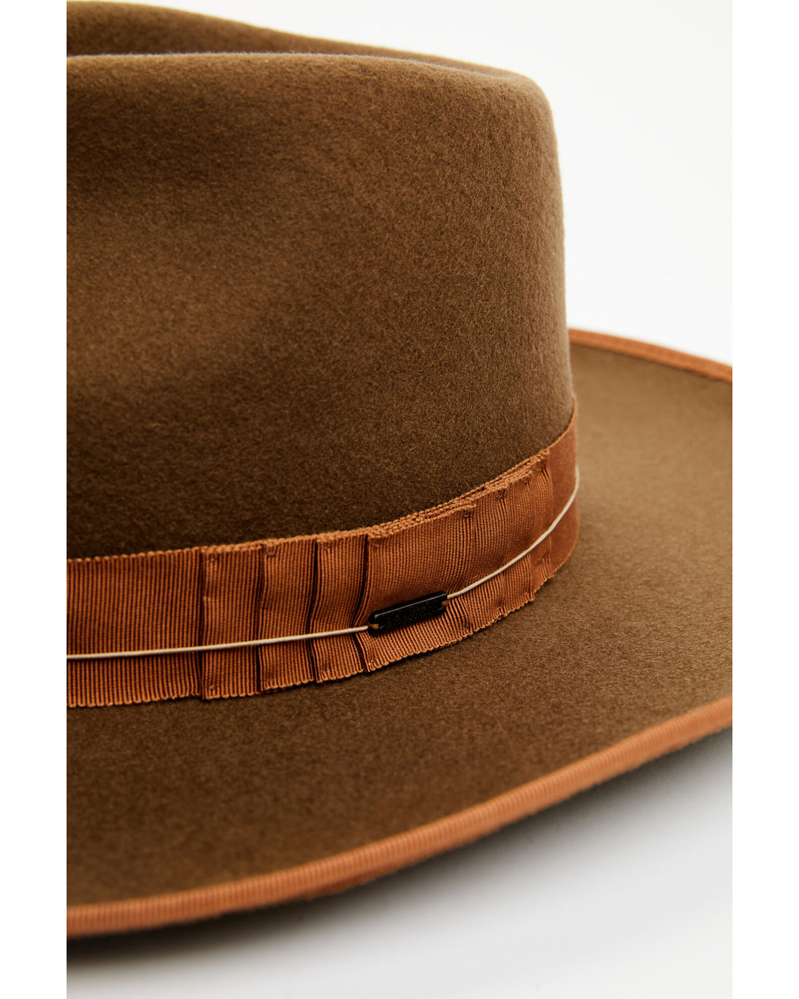 Image #2 - Brixton Men's Reno Fedora, Brown, hi-res