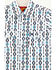 Image #2 - Rodeo Clothing Little Boys' Striped Southwestern Print Short Sleeve Snap Stretch Western Shirt, White, hi-res