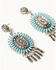 Image #2 - Idyllwind Women's Bella Strada Antique Concho Drop Earrings , Turquoise, hi-res