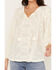 Image #3 - Shyanne Women's Long Sleeve Embroidered Boho Blouse, Cream, hi-res