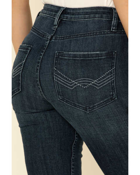 Image #3 - Idyllwind Women's Daredevil High Risin' Fit Flare Stretch Jeans, Dark Blue, hi-res