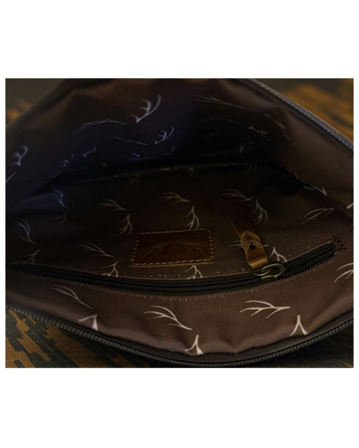 Image #2 - Ranch Junkie Women's Highlands Cowhide Wristlet Clutch Bag, Black, hi-res