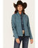 Image #1 - Ariat Women's Printed Team Softshell Jacket, Teal, hi-res