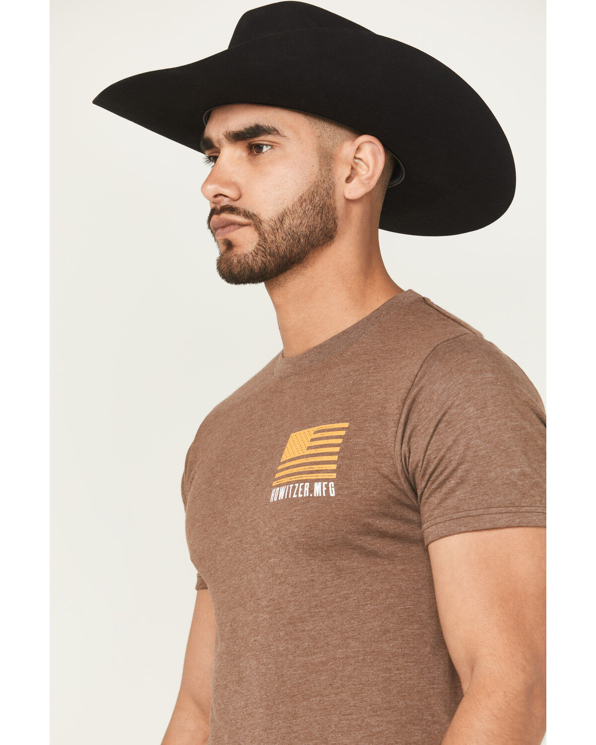 Image #4 - Howitzer Men's Tread Short Sleeve Graphic T-Shirt, Brown, hi-res