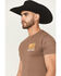 Image #4 - Howitzer Men's Tread Short Sleeve Graphic T-Shirt, Brown, hi-res