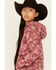 Image #2 - Ariat Girls' Printed Logo Hoodie, Mauve, hi-res