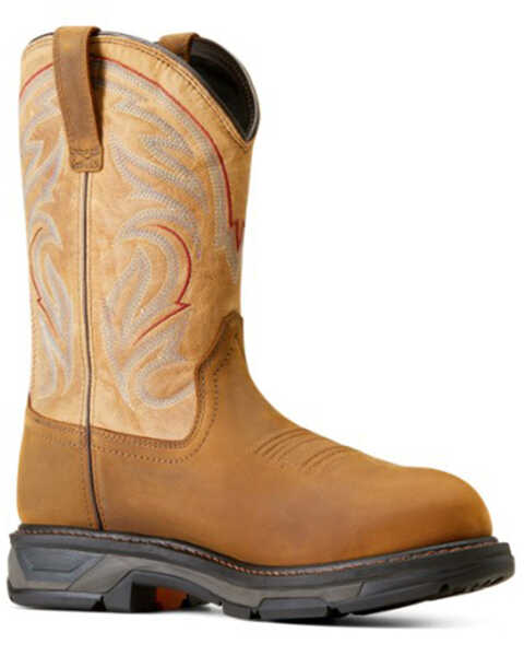 Ariat Men's WorkHog® XT Waterproof Work Boots - Carbon Toe , Brown, hi-res