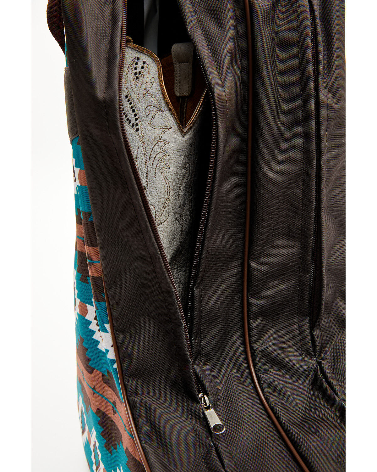 Image #2 - Boot Barn Southwestern Print Boot Bag, Turquoise, hi-res