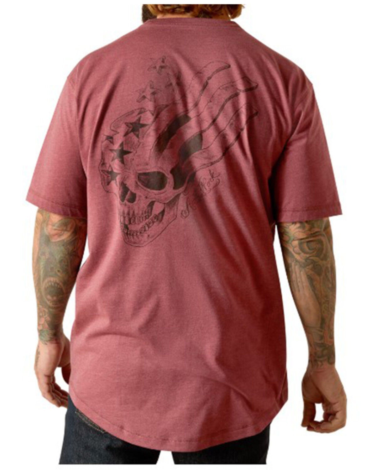Ariat Men's Scream Rebar Workman Short Sleeve Graphic T-Shirt, Light Purple, hi-res