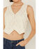 Image #4 - Shyanne Women's Beaded Lace Vest, Cream, hi-res