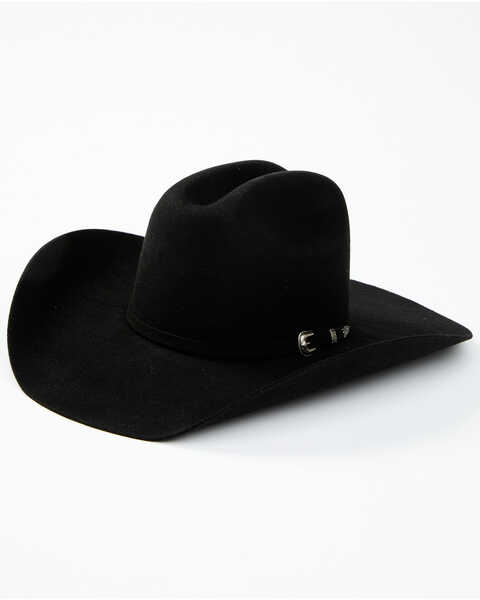 Cody James Men's Cattleman Wool Felt Hat, Black, hi-res