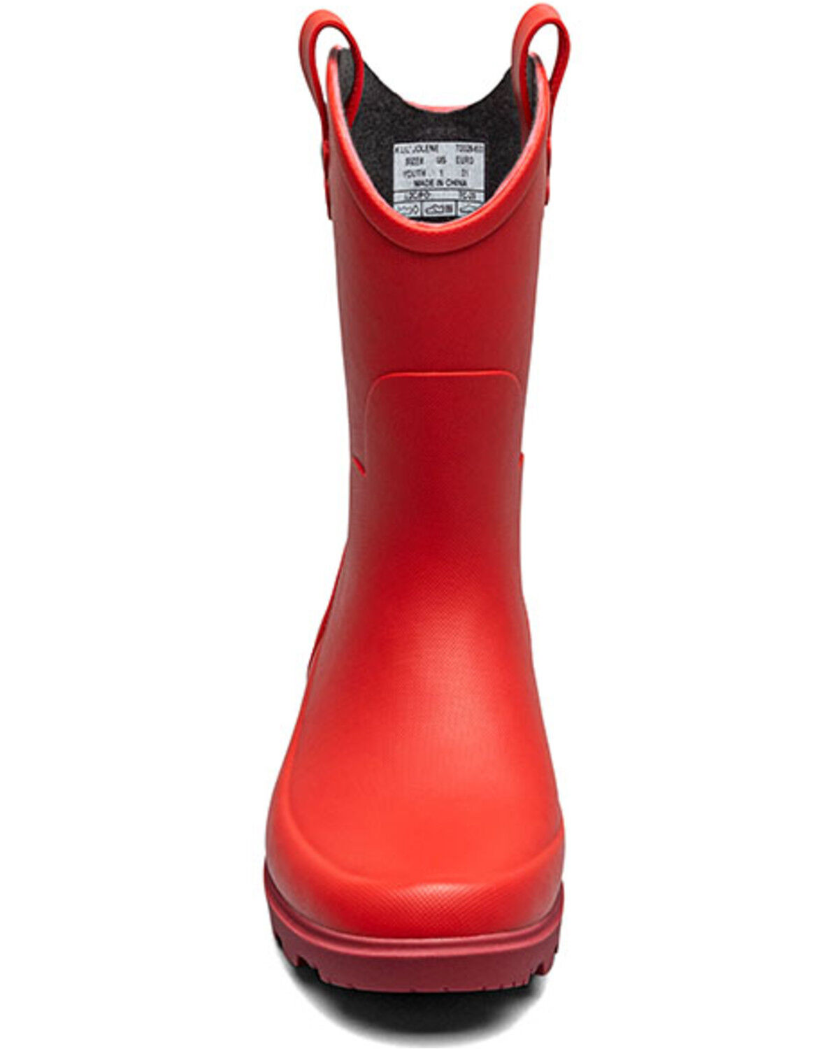 Image #4 - Bogs Girls' Lil' Jolene Rain Boots, Red, hi-res