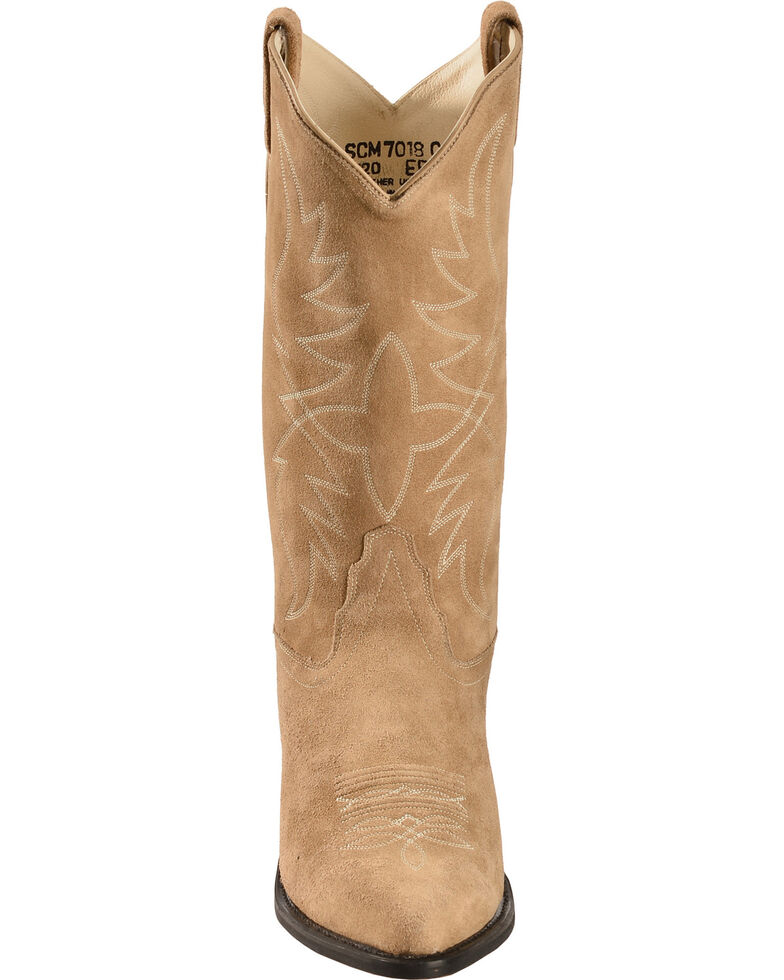 suede pointed boots