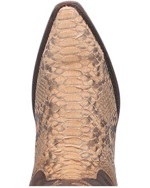 Image #6 - Dan Post Men's Exotic Python Western Boots - Snip Toe, Sand, hi-res