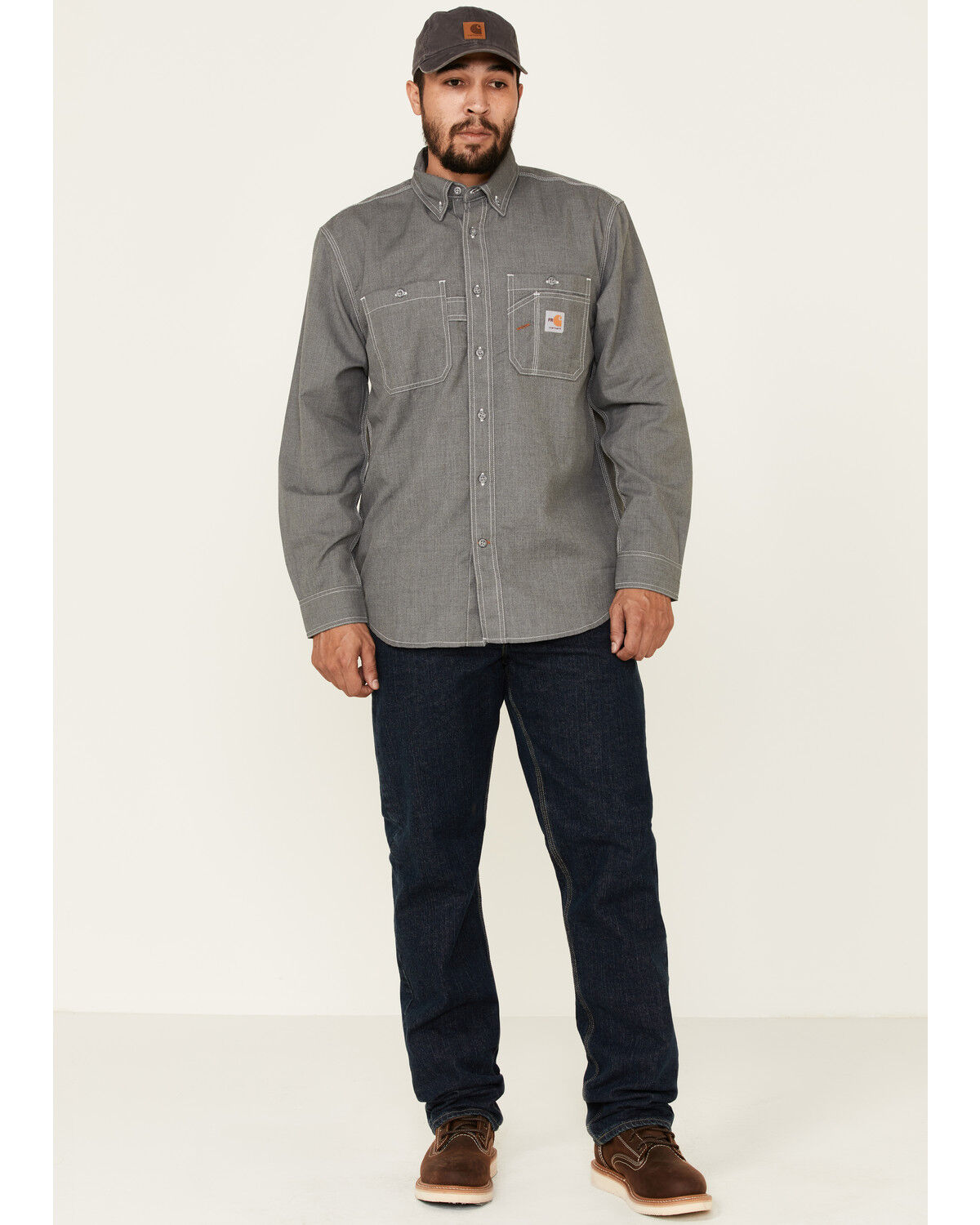 Image #1 - Carhartt Men's FR RuggedFlex Traditional Fit Jeans, Indigo, hi-res