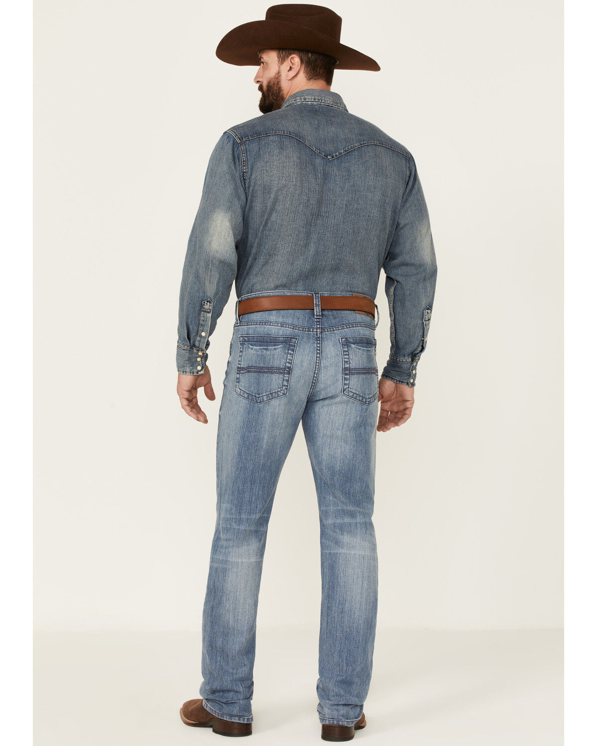 Image #3 - Cody James Men's Buckskin Light Wash Slim Straight Stretch Denim Jeans, Blue, hi-res